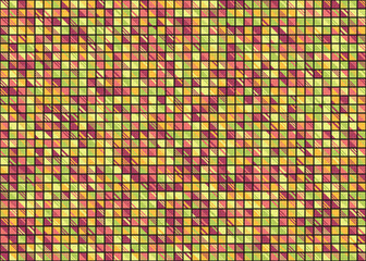 Abstract Geometric Pattern generative computational art illustration