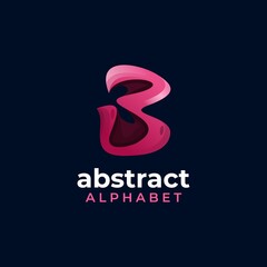 Fototapeta premium abstract but creative colorful gradient alphabet logo