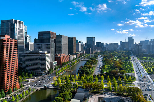 Fototapeta 東京都大手町の風景