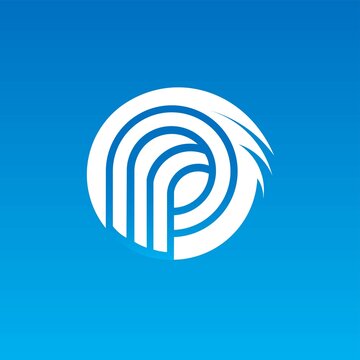 Logo Pool fond bleu