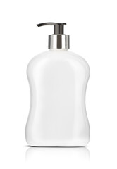 plastic bottle with liquid soap