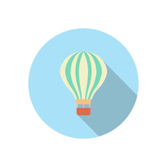 vector illustration of flat icon or hot air balloon logo, perfect for logos on your product or company, can also be used for icons or buttons on the web or can also be used for collections