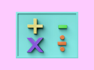 Obraz premium business 3d icon on pastel color background. 