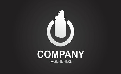 Minimalist Technology or Property Logo Design