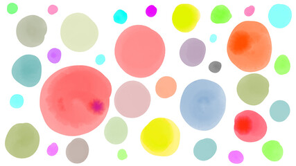Colorful watercolor illustration for background.