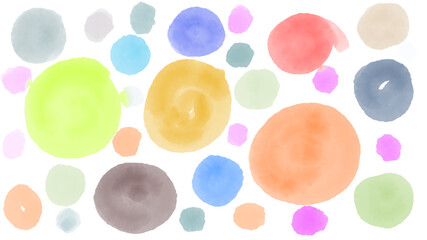 Colorful watercolor illustration for background.