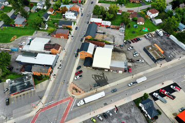 Aerial of Dunnville, Ontario, Canada