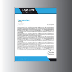 A4 Template Modern Letterhead Design