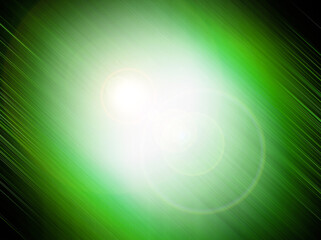 abstract green background with rays.