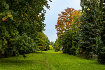 Fototapeta na wymiar Burlington trail during autumn, Ontario, Canada