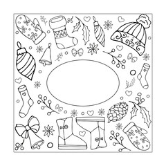 new year's set coloring cap christmas sock ugg boots