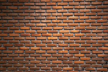 old red ceramic brick wall background