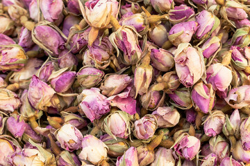 dried rosebuds,  photo is  taken at the arab market