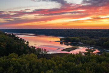 Scenic Sunset Overlooking The Confluence