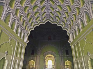 interior of bada imambara lucknow