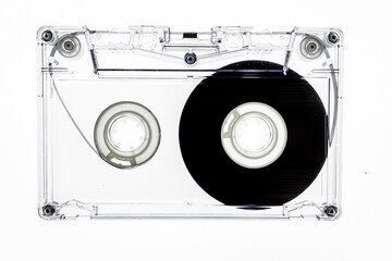 The compact cassette (Compact Cassette, CC), music cassette (Musicassette, MC) or audio cassette 