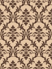 Obraz premium seamless vintage Wallpaper in the style of Baroque. vector ornament