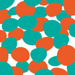 abstraction from green and orange circles