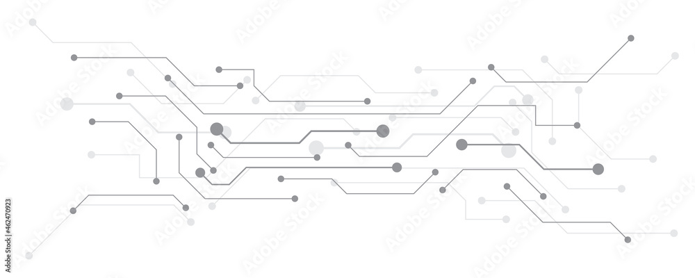 Wall mural technology background circuit board hi-tech communication concept innovation abstract background vec