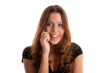 Fototapeta premium Beautiful girl making a phonecall