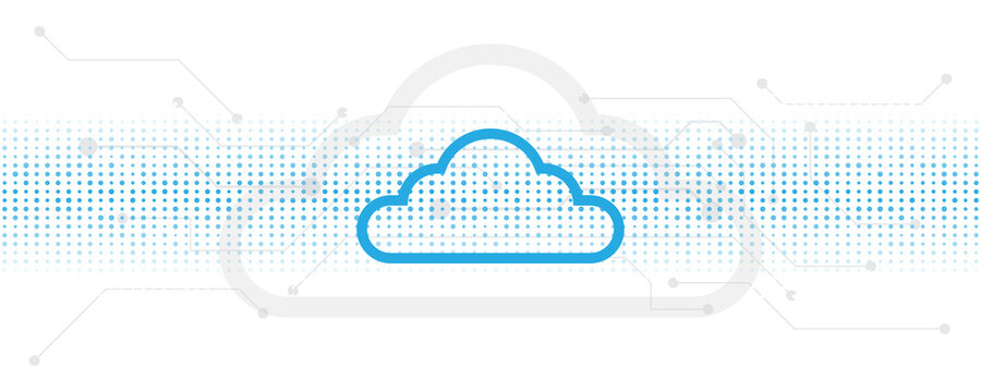 Cloud computing storage technology background digital data services innovation concept