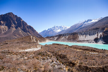 Birendra Glacier Lake, Manaslu, Nepal
