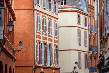 Capitole district in Toulouse, France