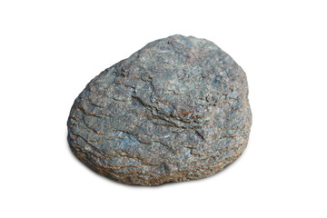 Fototapeta premium Hard lump of Andesite rock isolated on white background.