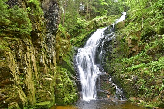 Wodospad Kamieńczyk, Karkonosze, Dolny Śląsk,