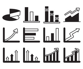 data chart and graph icon vector illustration