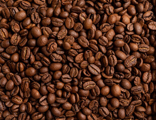 roasted coffee beans, can be used as a background