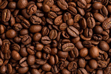 roasted coffee beans, can be used as a background