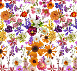 Seamless flowers pattern