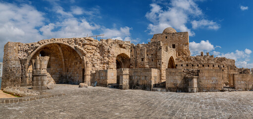 Sidon Sea Castle was built by the crusaders in the thirteenth century as a fortress of the holy...