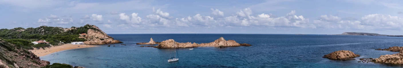 Foto auf Acrylglas Cala Pregonda, Insel Menorca, Spanien Strand von Cala Pregonda, Menorca, 2017.