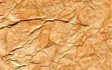 Watercolor of a delicate orange brown color with a textured background. Crumpled paper. An empty banner