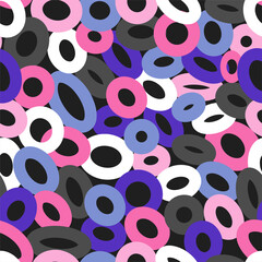 seamless pattern circles abstraction simple bright color print background -1