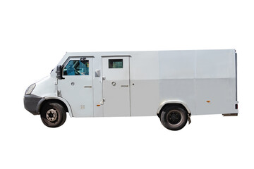 Money transport safety armored truck