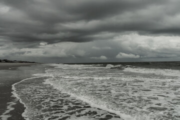Storm clouds over the Atlantic Ocean off Pawleys Island, South Carolina, USA.