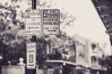sign in the city