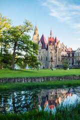 Palace in Moszna in Poland