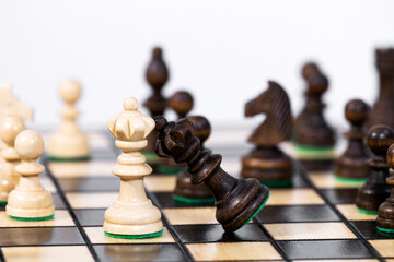 Chess Queens. Game of Chess. Game to Development Analysis Strategy Plan, Leader and Teamwork...