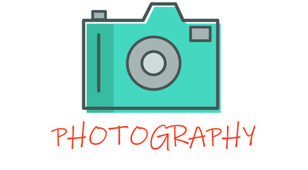 Obraz premium Camera and photography design, vector illustration