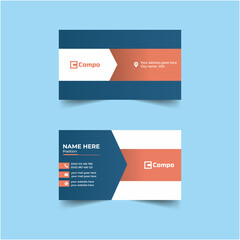 Creative Minimal Business Card Design Vector Template