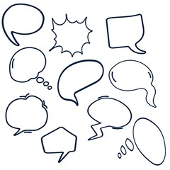Speech bubbles for cartoon art