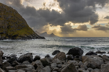 Sonnenuntergang auf den Lofoten