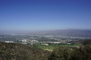 Blick über Los Angeles vom Hollywood Sign