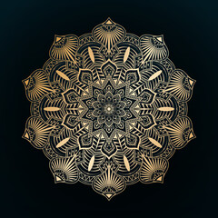 luxury ornamental Vector mandala design with background