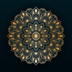 luxury ornamental Vector mandala design with background