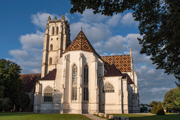 Exterior of the cathedral of Bourg en Bresse in France